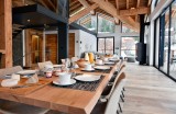 Chamonix Mont Blanc Rental Chalet Luxury Paradamyte Dining Room 1