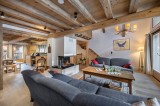 Courchevel 1300 Luxury Rental Chalet Nibate Living Room