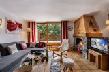 Courchevel 1300 Luxury Rental Chalet Nieruole Living Room
