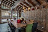 Courchevel 1300 Luxury Rental Chalet Noubate Dining Room