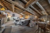 Courchevel 1300 Luxury Rental Chalet Noubate Living Room