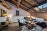 Courchevel 1300 Luxury Rental Chalet Noubate Living Room 4