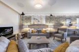 Courchevel 1550 Luxury Rental Appartment Telumite Living Room