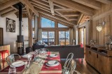 Courchevel 1550 Location Chalet Luxe Nibite Salle A Manger 3
