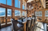 Courchevel 1550 Luxury Rental Chalet Niobite Dining Room 2