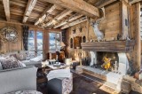 Courchevel 1550 Luxury Rental Chalet Niobite Living Room 2