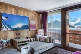 Courchevel 1550 Luxury Rental Chalet Niobite Living Room 3