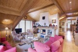 Courchevel 1850 Luxury Rental Appartment Albatre Living Room