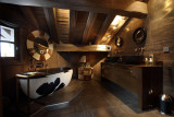 Courchevel 1850 Location Chalet Luxe Acorite Baignoire Vache 