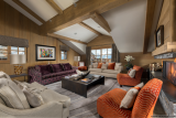 Courchevel 1850 Luxury Rental Appartment Carnatite Living Room