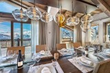 Courchevel 1850 Location Chalet Luxe Chudobaïte Salle A Manger