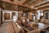 Courchevel 1850 Luxury Rental Chalet Nilia Living Room
