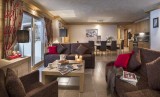 Flaine Location Appartement Luxe Fassaite Duplex Salon