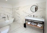 Ile Rousse Luxury Rental Villa Iris Violet Bathroom