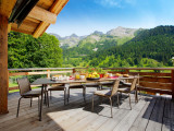 La Clusaz Location Chalet Luxe Lewodite Espace Repas Extérieur