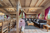 La Tania Location Chalet Luxe Nibote Salon 2 