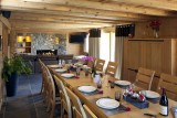 Le Grand Bornand Location Chalet Luxe Leonite Table A Manger