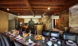 Les Menuires Luxury Rental Chalet Lanigrette Dining Area