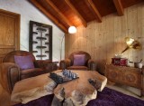 Les Menuires Luxury Rental Chalet Lanigrette Living Area