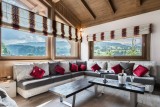 Megève Luxury Rental Chalet Cajolines Living Area
