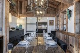 Megève Luxury Rental Chalet Cajuelite Dining Area