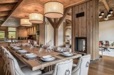 Megève Luxury Rental Chalet Miki Blue Dining Area 2