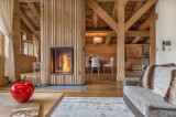 Megève Luxury Rental Chalet Miki Blue Living Area 3