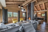 Megève Luxury Rental Chalet Miki Blue Living Area 7