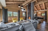 Megève Location Chalet Luxe Miki Blue Séjour 7