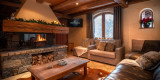 Meribel Location Chalet Luxe Melalot Cheminée 