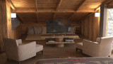 Méribel Location Chalet Luxe Metanite Tv Chambre