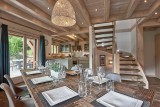 Morzine Luxury Rental Chalet Merlinate Dining Room