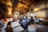 Plagne 1800 Location Chalet Luxe Pyren Salon 2