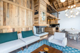 Val D'Isère Location Appartement Dans Résidence Luxe Valcor Salon 3