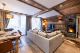 Val D'Isère Location Appartement Dans Résidence Luxe Valdige Salon 