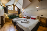 Val D'Isère Location Chalet Luxe Sabalite Chambre 