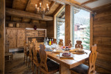 Val D'Isère Location Chalet Luxe Valaris Salle A Manger 