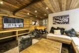 Val d’Isère Location Chalet Luxe Vasel Coin Tv