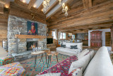 Val D'Isère Location Chalet Luxe Voline Salon