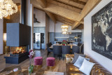 Val Thorens Location Chalet Luxe Talju Salon 1