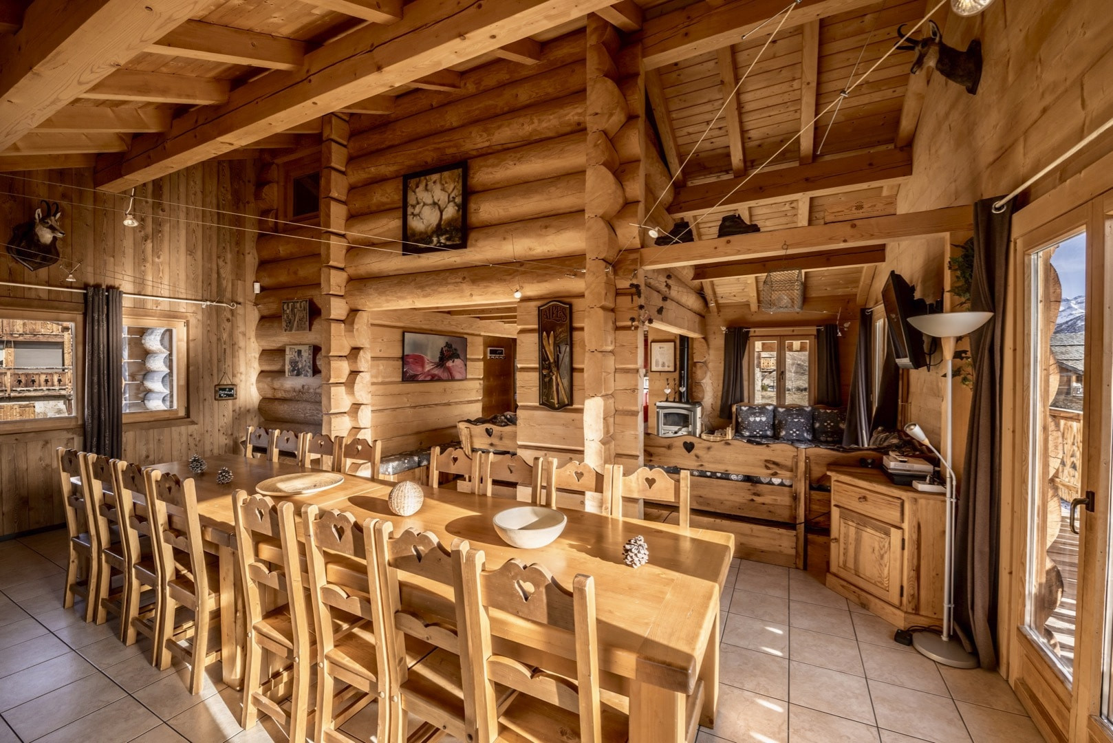 Alpe D'Huez Location Chalet Luxe Mina Salle A Manger 