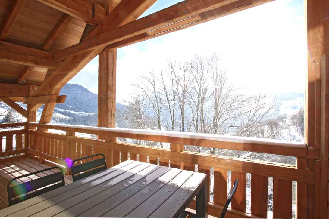 Alpe d'Huez Location Chalet Luxe Novableu Balcon