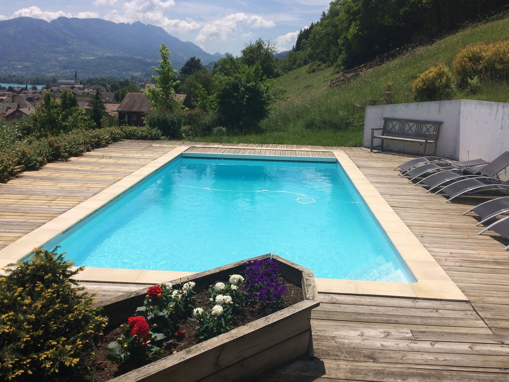 Annecy Location Villa Luxe Helvine Extérieur Piscine