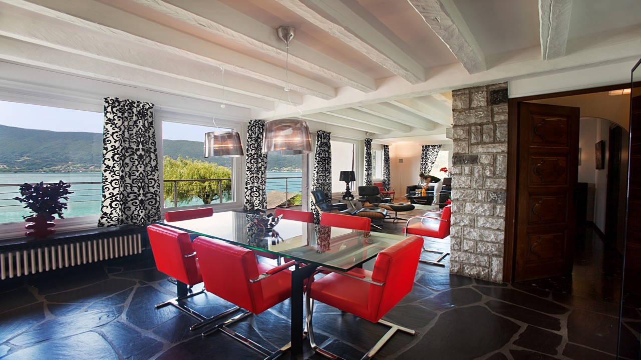 Annecy Luxury Rental Villa Pierre De Canelle Dining Room