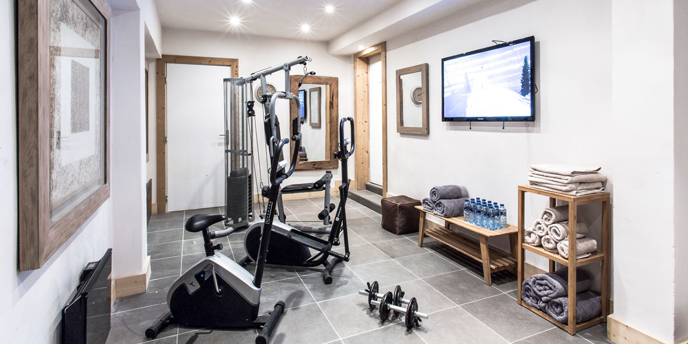 Argentière Location Chalet Luxe Calcite Gym