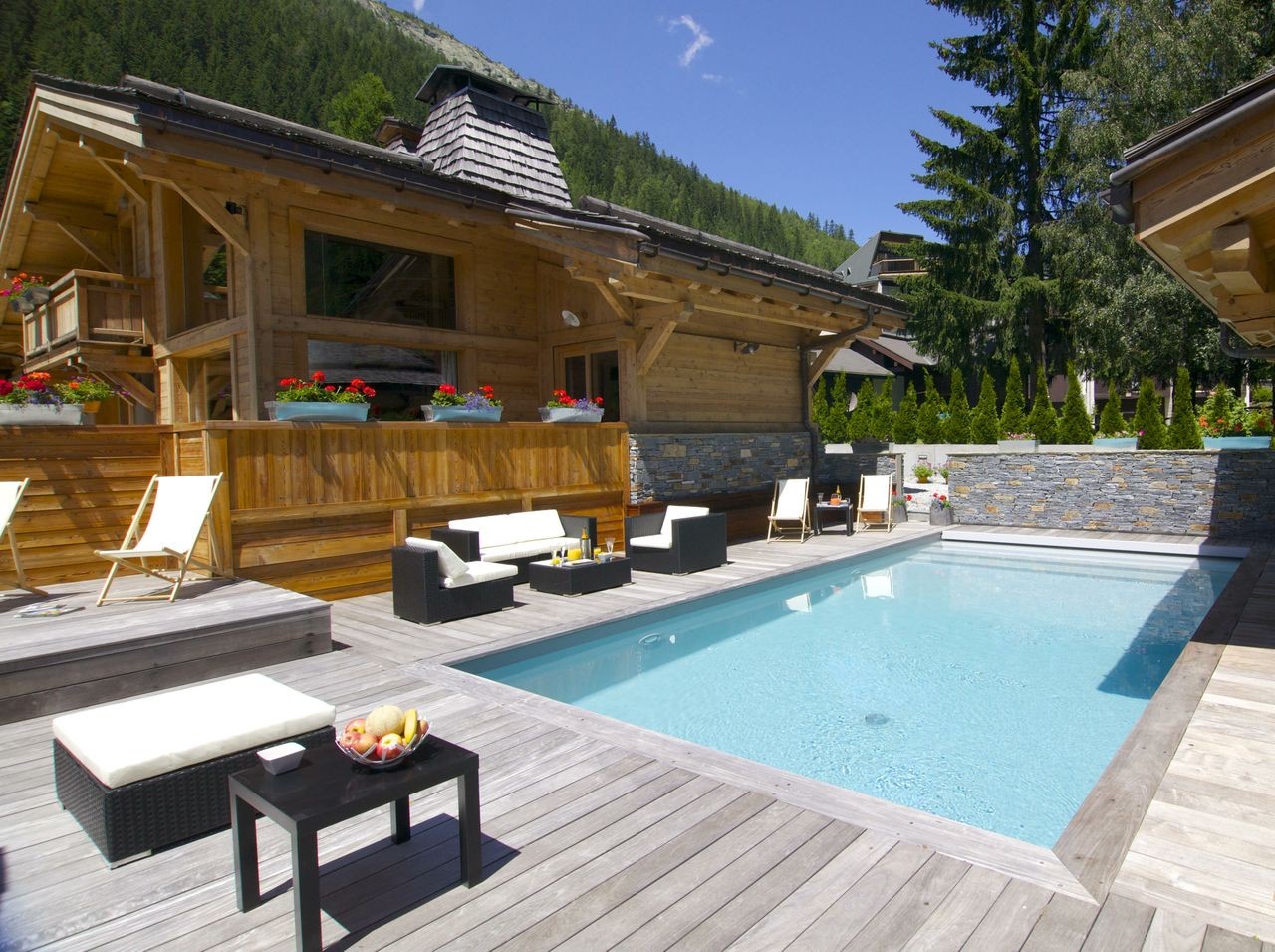 Chamonix Luxury Rental Chalet Cancrinite Pool