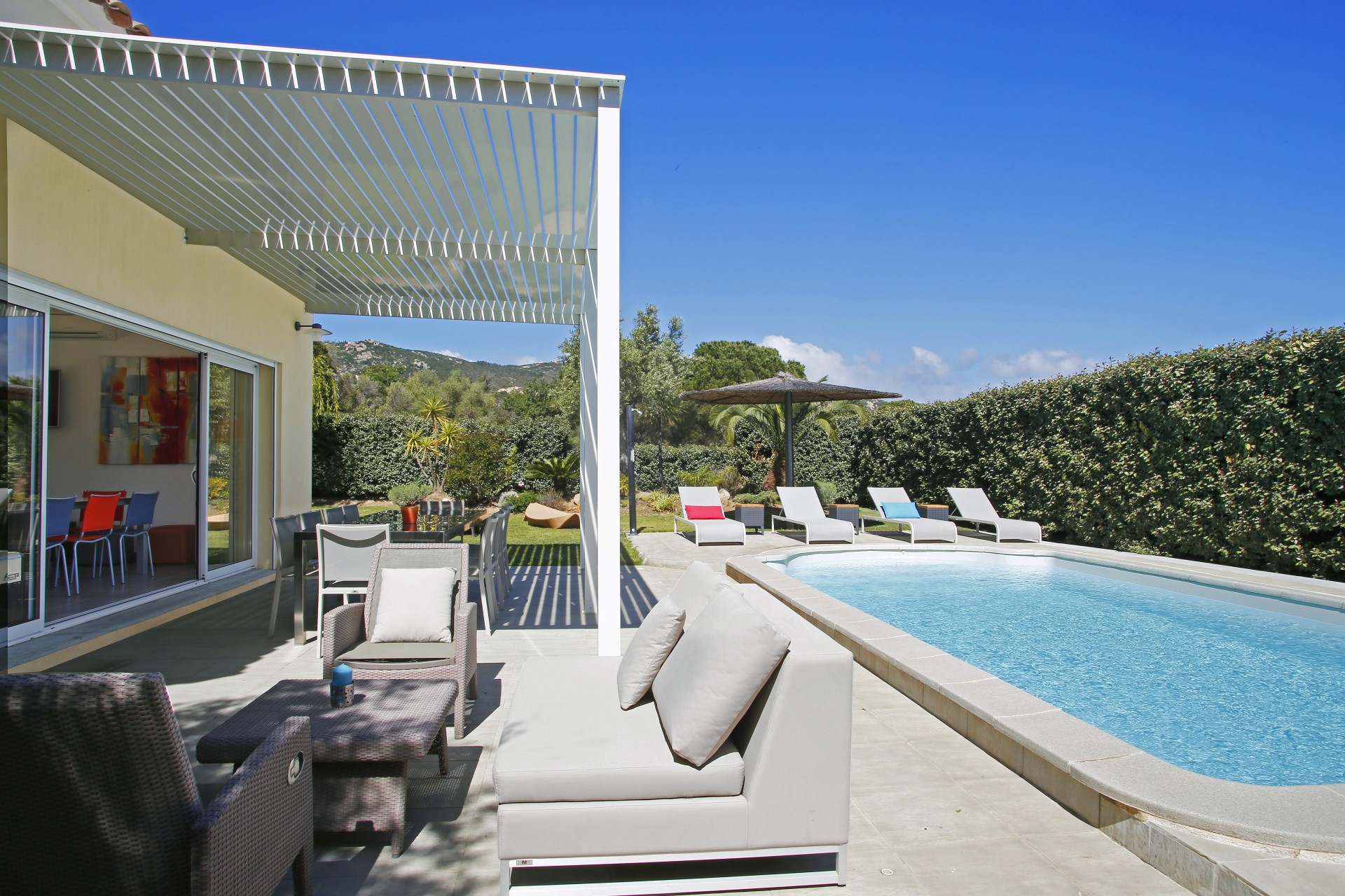 Calvi Location Villa Luxe Cubebe Extérieur