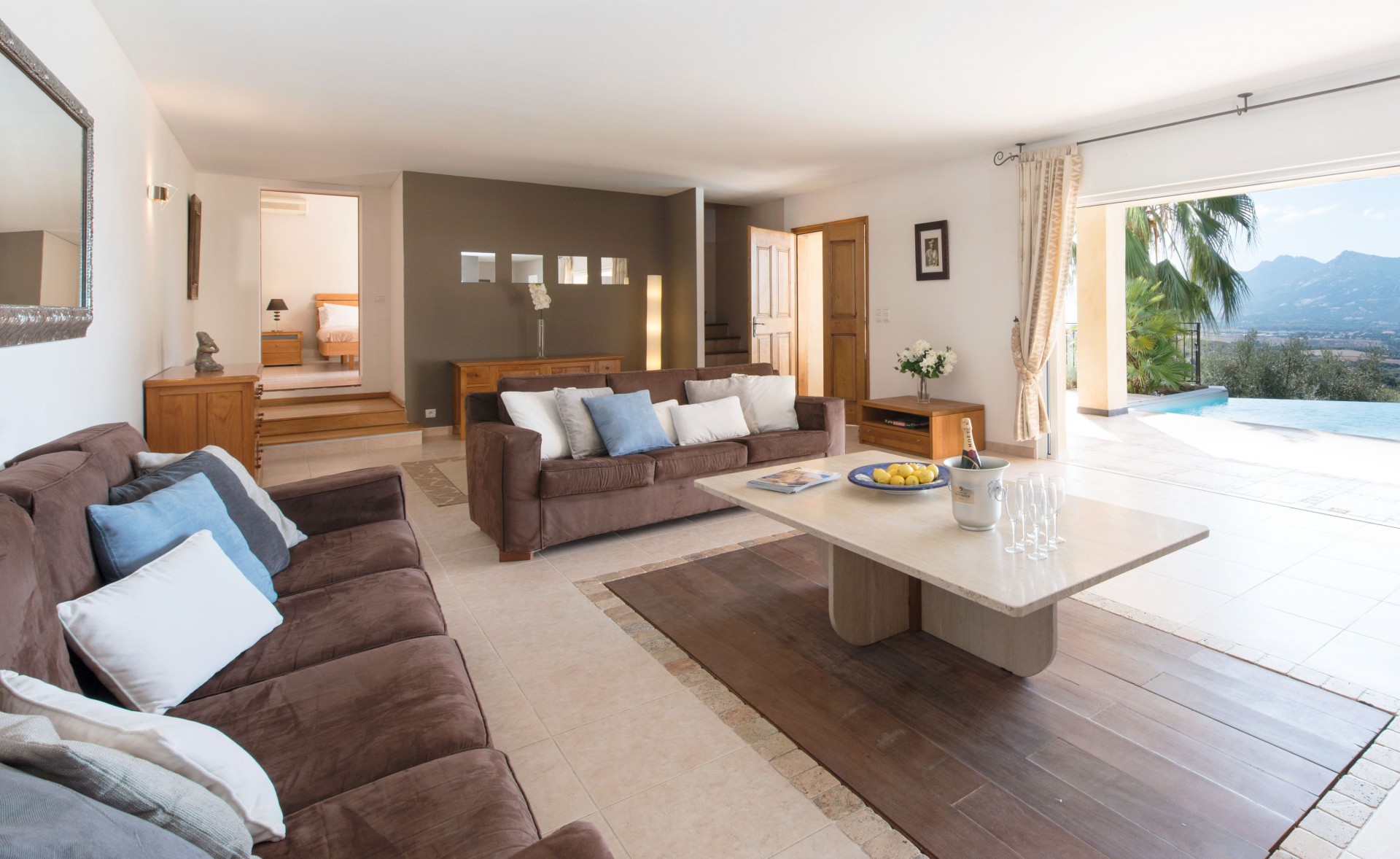 Calvi Luxury Rental Villa Diademe Royal Living Area 2