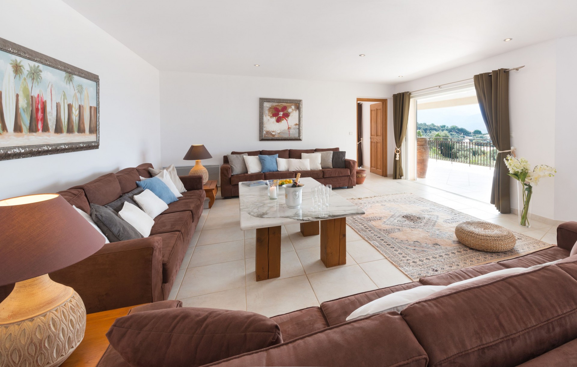 Calvi Luxury Rental Villa Diademe Living Area 2
