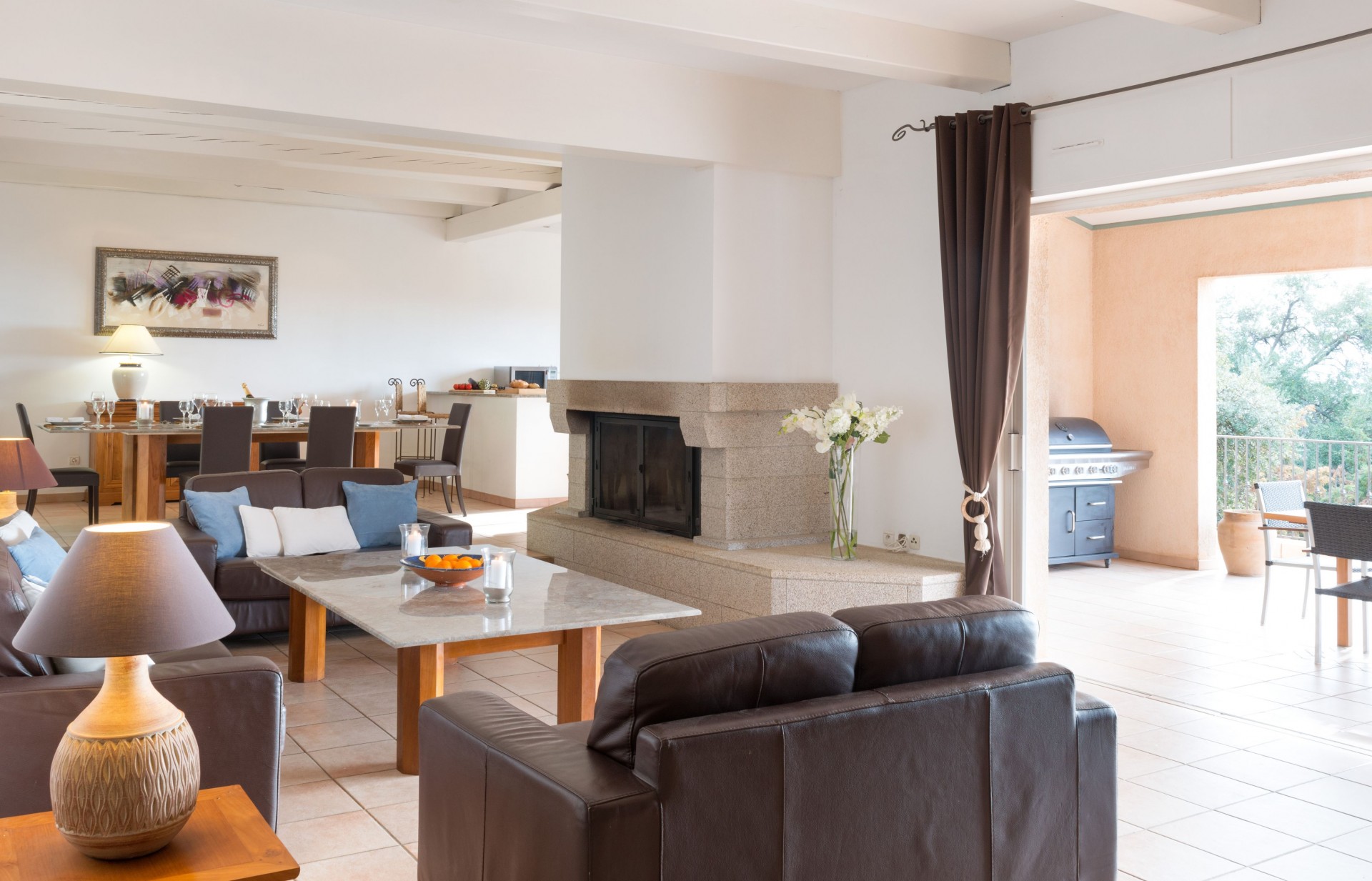 Calvi Luxury Rental Villa Doste Living Area 2